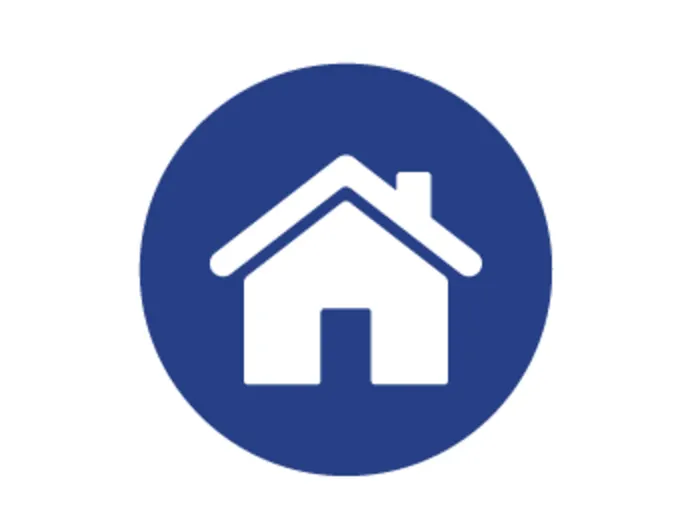 Blue house icon